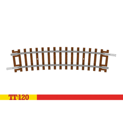 Hornby TT:120 Half Curve - 3rd Radius 15° 353mm TT8016