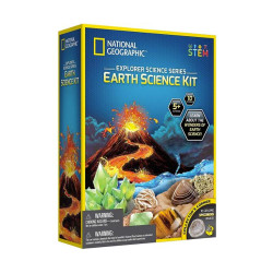 National Geographic Explorer Science Earth Kit STEM Volcano/Crystal Toy Age 8+
