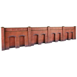 Metcalfe PO244 Red Brick Retaining Wall Sections HO/OO Gauge Kit