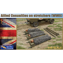 Gecko WWII Allied Casualties on Stretchers 1:35 Model Kit 35GM0049