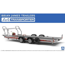 Aoshima 05260 Brian James Trailers A4 Transporter 1:24 Plastic Model Trailer Kit