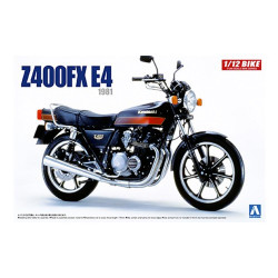 Aoshima 05429 Kawasaki Z400FX E4 1981 1:12 Plastic Model Motorcycle Kit