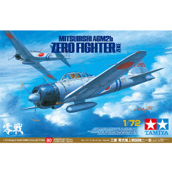 TAMIYA 60780 Mitsubishi A6M2b Zero Fighter Zeke 1:72 Aircraft Model Kit