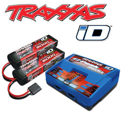 Traxxas iD Completer Pack - EZ-Peak Dual Charger & 2x LiPo 3S 5000mAh Batteries
