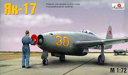 A-Model 7224 Yakolev Yak-17 1:72 Aircraft Model Kit