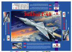 A-Model 72184 Sukhoi T-49 1:72 Aircraft Model Kit