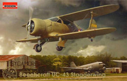 Roden 442 Beechcraft UC-43 Staggerwing 1:48 Aircraft Model Kit