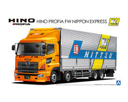 Aoshima 05919 Hino Profia Fw Nippon Express 1:32 Model Truck Kit