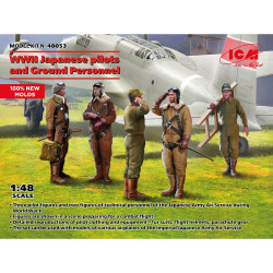 ICM 48053 WWII Japanese Pilots & Ground Personnel 1:48 Model Kit