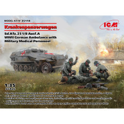 ICM 35114 Krankenpanzerwagen Sd.Kfz.251/8 Ausf.A Ambulance 1:35 Model Kit