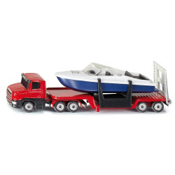 Siku 1613 Low Loader with Speed Boat 1:87 Diecast Toy