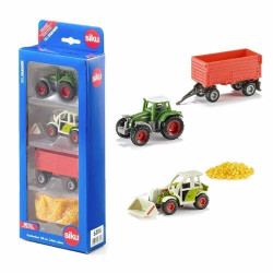 Siku 6304 4-Piece Agricultural Gift Set Tractors, Trailer, Grain Diecast Toy