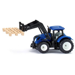 Siku 1544 New Holland Tractor with Pallet Fork & Pallet 1:87 Diecast Toy