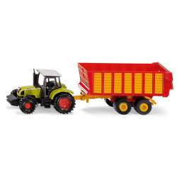 Siku 1650 Claas Tractor with Silage Trailer 1:87 Diecast Toy