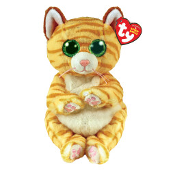 Ty Mango the Gold Striped Cat Beanie Bellies 8" Plush Toy 40550