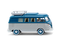 Wiking VW T1 Camper Van Agate Grey/Green Blue 1963-67 79742 HO Gauge