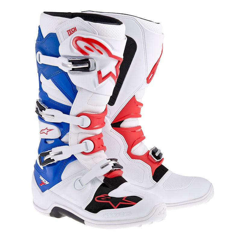 red white and blue boots