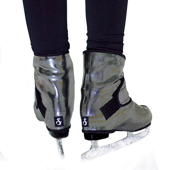 Blue Holographic Boot Covers for Roller Skates and Ice Skates  S,M,L 