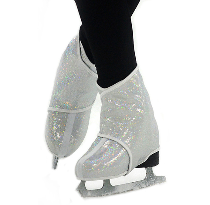 Sk8Wraps Insulated Skate Boot Covers White Hologram 