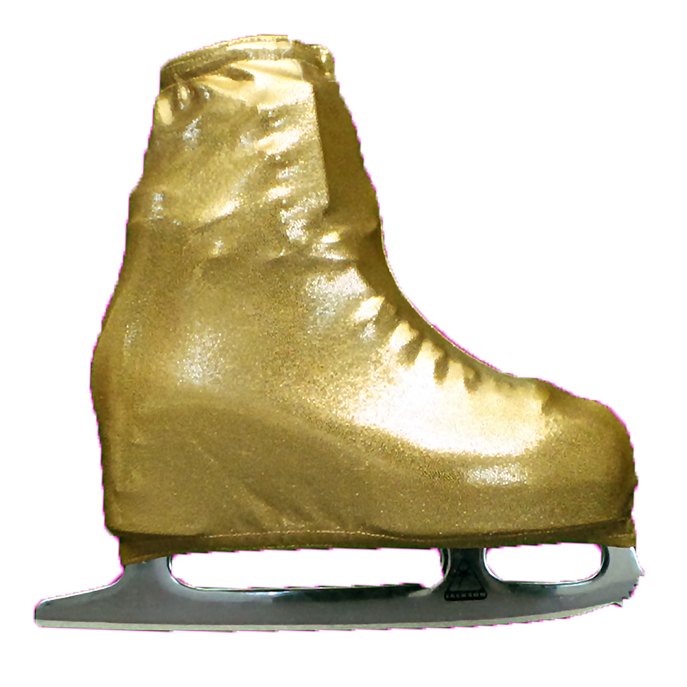Metallic Figure Skating Boot Covers by KamiSo Metallic Gold