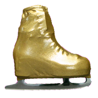 Metallic Figure Skating Boot Covers by Kami-So - Metallic Gold