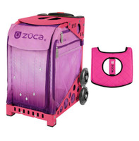 Zuca Sport Bag - Velvet Rain with Gift  Black/Pink Seat Cover (Pink Frame)