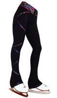 Criss Cross Poly/Spandex Stardust Sparkle Ice Skating Pants XP230