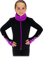 ny2 Sportswear Figure Skating Polartec Polar Fleece Jacket with Rhinestones JR286 Child Sizes 