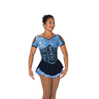 Jerry's Ice Skating Dress   - 103 Brocade In Blue
