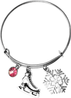 ChloeNoel Charm Bracelet (Silver/Pink)