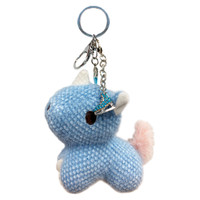 ChloeNoel Cute Animal Key Chain w/ Crystal Skates  - Unicorn (Blue)