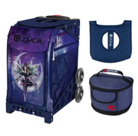 Zuca Fairy Dust bag with Navy Frame + FREE Lunchbox and Seat Cover