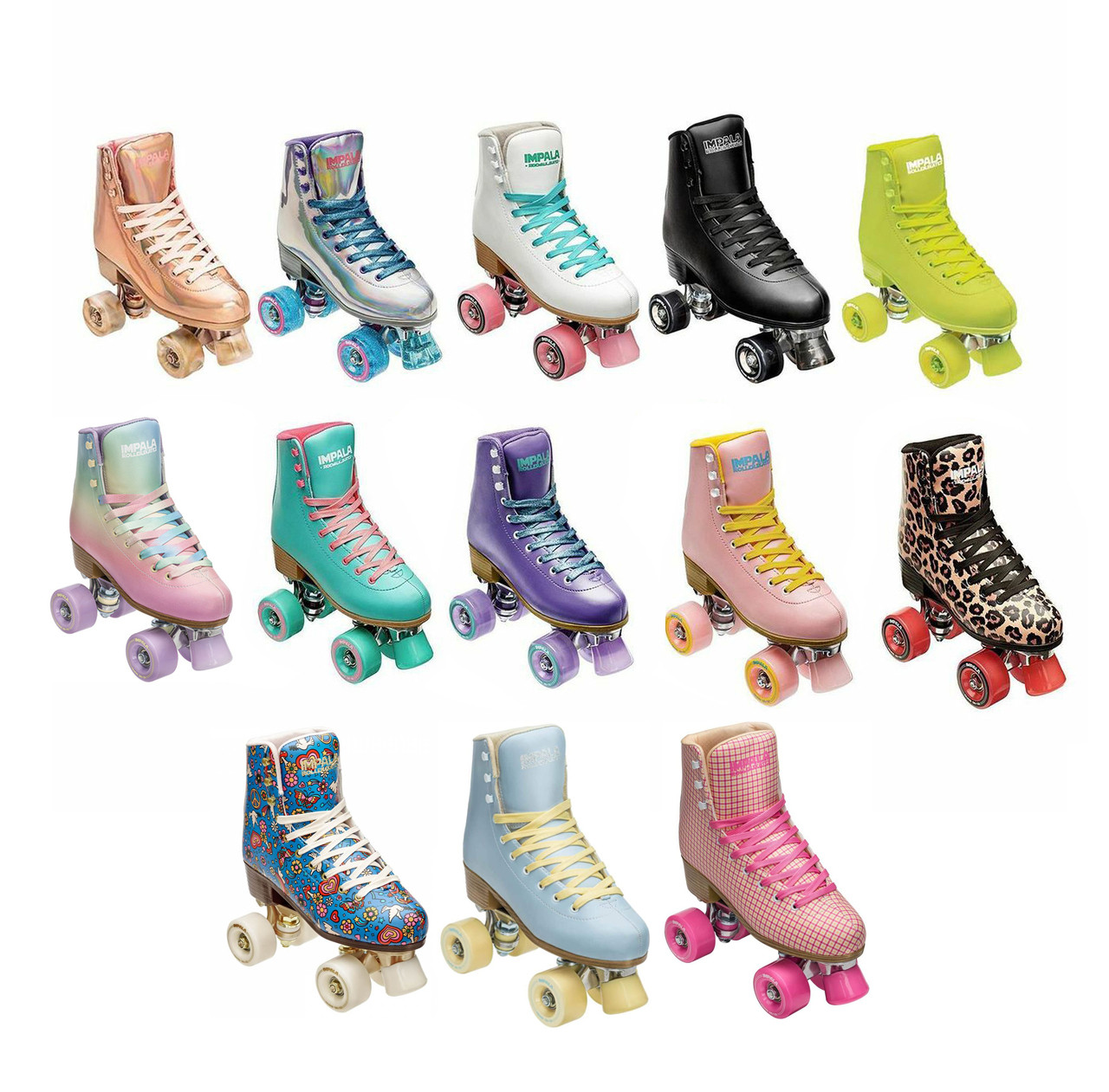 Riedell Volt Quad Derby Speed Roller Skate w/Pink Laces 