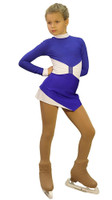IceDress Figure Skating Outfit - Thermal - Oriental-2 (Purple and White)