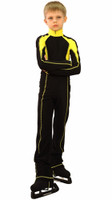 IceDress - Figure Skating Training Overalls -  Axel (Black and Yellow)