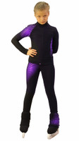 IceDress Figure Skating jacket -Disco (Black and Violet)