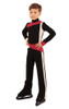 IceDress - Figure Skating Training Overalls for Boys - Skating (Black,Red and White)