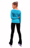 IceDress - Figure Skating Longsleeve (Turquoise with White)