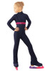 IceDress Figure Skating Overalls - Thermal - Cascade (Black with White thermo-applications)