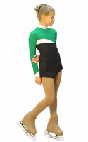 IceDress Figure Skating Dress - Thermal - Todes (Green, Black and White)