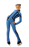 IceDress Figure Skating Outfit - Thermal - Vanguard - Sport (Blue with Black)