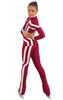 IceDress Figure Skating Outfit - Thermal - Vanguard - Sport (Bordeaux with White) 2nd view