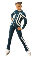 IceDress Figure Skating Outfit - Thermal - Vanguard - Sport (Dark Blue with White)