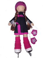 Tilda Doll by IceDress- Figure Skater - Lasso dress (Fuchsia)