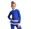 IceDress Figure Skating Overalls - Thermal - Valley (Cornflower with Black)