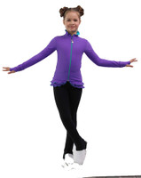 IceDress Figure Skating Outfit - Thermal - Minx (Purple,Turquoise, Black)