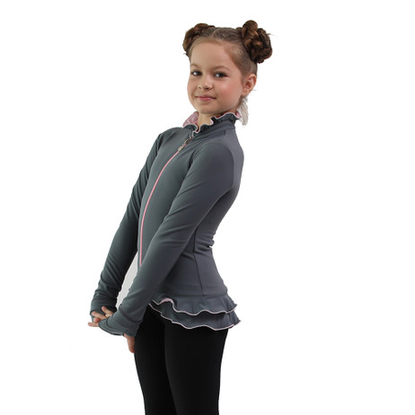 black grey and pink outfit