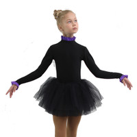 IceDress - Thermal Body  (Black with Purple Flounce)