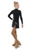 IceDress - Figure Skating Skirts - Rogue (Black with Dragonfly )