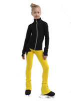 IceDress Figure Skating Jacket - Thermal - Disco Dance (Black with Yellow)